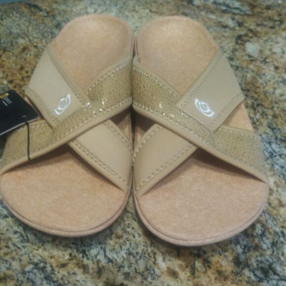 Women's Spenco Slip on Slide Sandals Tan Size 9 NEW NWT - Picture 9 of 10